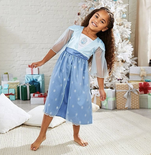 Elsa Frozen 2 Disfraz Camison Talla 9-10 Disney Store