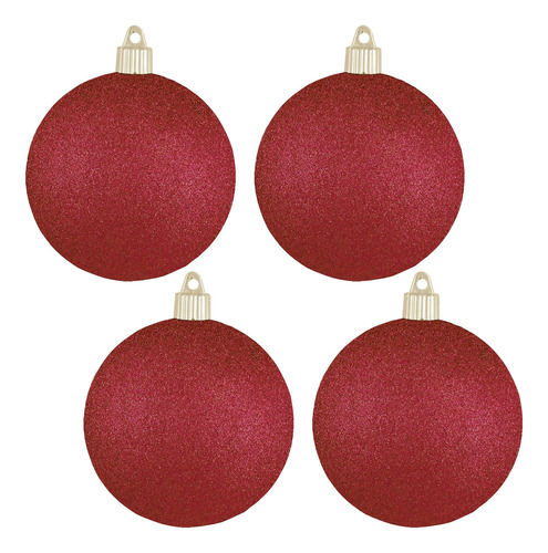 Esferas De Plástico Brillantes Inastillables Para Navidad