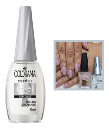 Esmalte Colorama Top Coat Gel 10 Dias Longa Duração 8ml