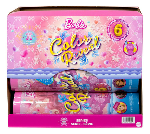 Barbie Bailarina Ballet Color Reveal Muñeca 6 Sorpresas