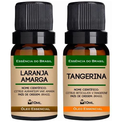 Kit 2 Óleos Essenciais 10ml - Laranja Amarga + Tangerina