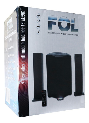 Minicomponente Fol Bluetooth Teatro En Casa Bocinas Audio