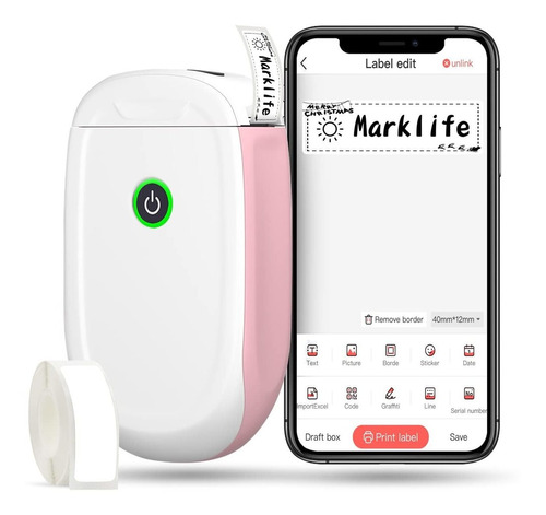 Marklife P11 Label Maker Machine Mini Etiquetadora Tér...