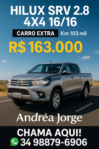 Toyota Hilux 2.8 Tdi Srv Cab. Dupla 4x4 Aut. 4p