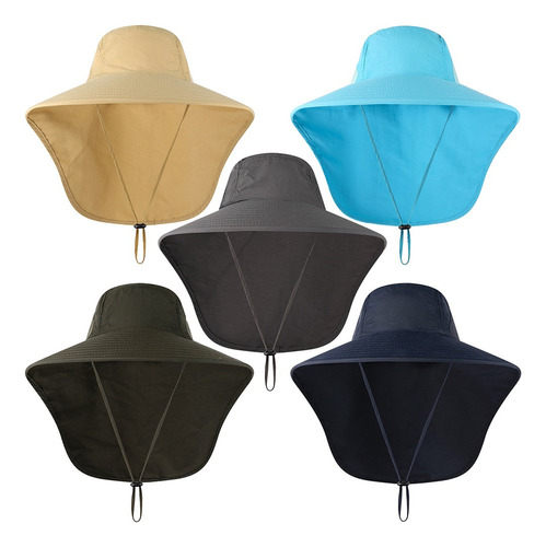 ) Gorra De Pesca De Ala Ancha Sombrero Para El Sol Con