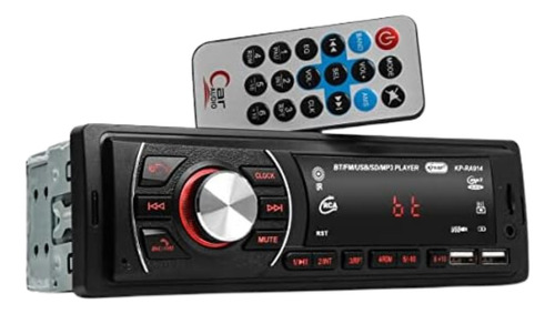 Rádio Mp3 Player Auto Som Fm Usb Sd Aux Controle Bluetooth