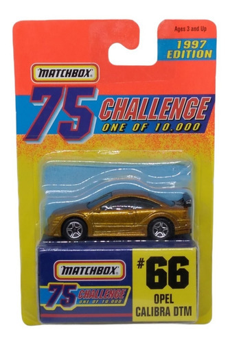 Matchbox 75 Challenge #66 Opel Calibra Dtm 1:64 Color Dorado