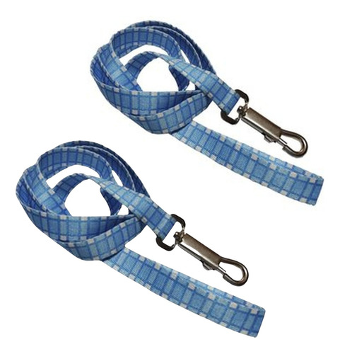 Packx2 Correa Para Perro Con Estampado De Cuadros - Talla S