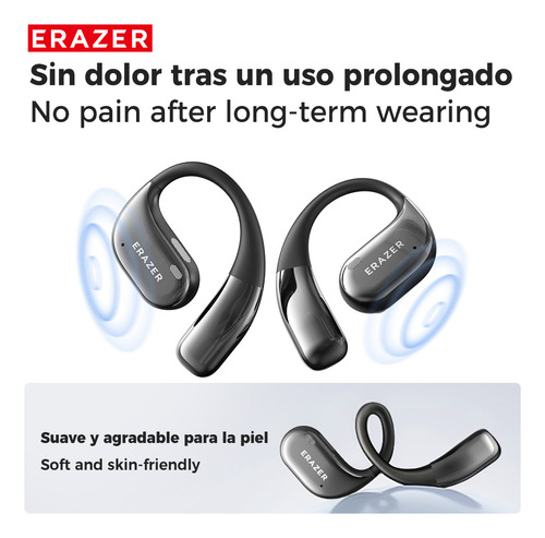 Audífonos Lenovo Erazer X11 Ai Traducción Auriculares Inalámbricos Bluetooth 5.4 Color Negro Compatibles Con Ipx5 Impermeable Ows Audífonos Con Ios Y Android