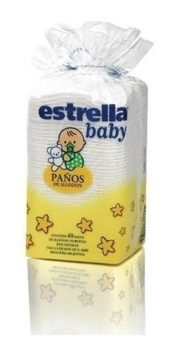 Estrella Baby Paños De Algodon (x40) - Iaruchis Bebe