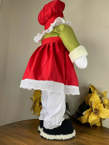 Imagem 8 de 8 de Mamãe Noel Em Tecido 68cm Natal