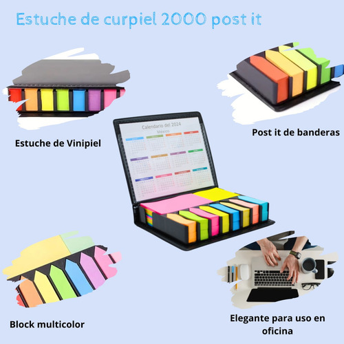 30 Estuches De Notas Adhesivas Post-it's De Colores Oficina