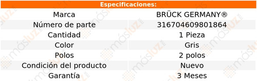 1- Sensor Temp Refrigerante Gol 1.6l 4 Cil 2009/2020 Bruck