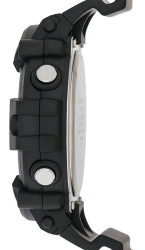 Reloj pulsera Casio Youth AE-1500 de cuerpo color negro, digital, fondo gris, con correa de resina color negro, dial negro, minutero/segundero negro, bisel color negro y plateado, luz ámbar y hebilla simple