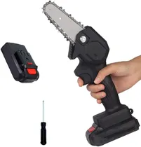 Comprar Mini Moto Sierra Electrica Portatil Cadena Bateria Litio