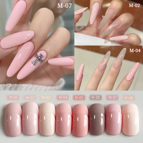 v^ Esmalte Em Gel Rosa Nude Xeijayi Kit 8 Cores Ok | Parcelamento