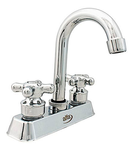 Mezcladora Lavabo Cuerpo De Latón Cromado Old Antique Color Plateado