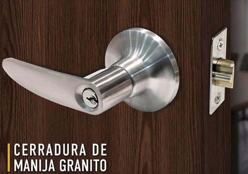 Cerradura para puerta abatible Dexter 6636 color plateado