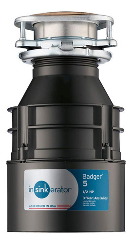 Insinkerator - Triturador De Basura, Badger 5, Waterborne Grey Enamel