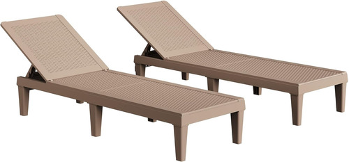 Greesum Sillones De Salón De Chaise Al Aire Libre De 2 Con R