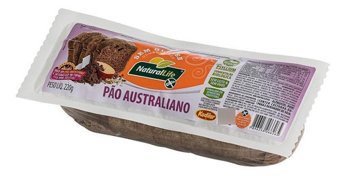 Caixa Com 6 Pacotes De Pão Australiano Vegano 220g - Kodilar
