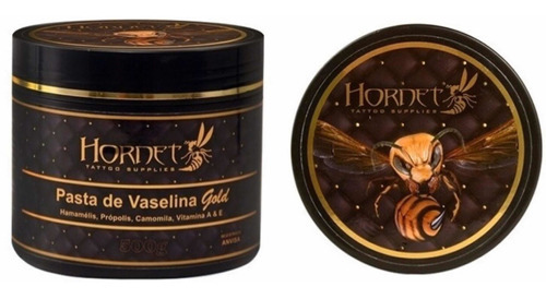 Vaselina Especial Hornet 500gr Black Gold  Tattoo Tatuagem