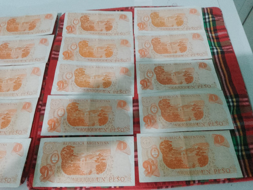 Lote De 20 Billetes De 1 Peso , Ley 18188 , Impecables 