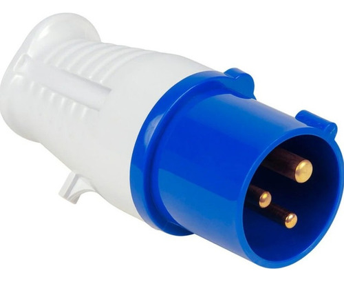 Plug Industrial 2p+t 16a 220v Azul 013 - Jng