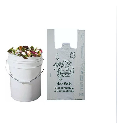 Bolsa Camiseta Jumbo 55x65cm | Biodegradable & Compostable