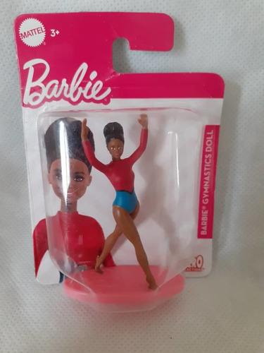 Mini Barbie Gimnasta/ Muñeca/cotillón/decoración/torta