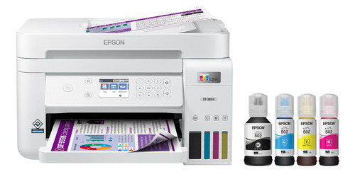 Impresora  Epson Et 3843 Tinta Continua Ecotank Dúplex Rj 45