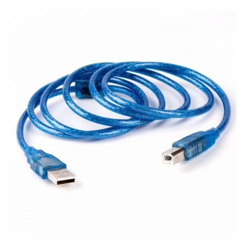 Cable Usb Para Impresora De 3 Metros Desoxigenado Azul