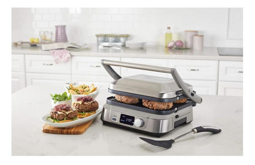 Imagen 3 de 4 de Parrilla Eléctrica Grill Digital Cuisinart Gr-5bes