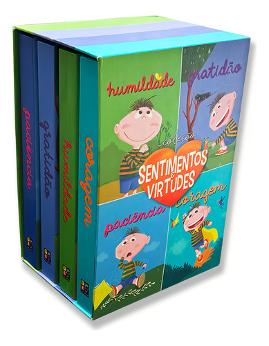 Box - Sentimentos E Virtudes (4 Livros) Almofadado Capa Dura, De Misse. Editorial Pé Da Letra, Capa Dura Em Português, 2024
