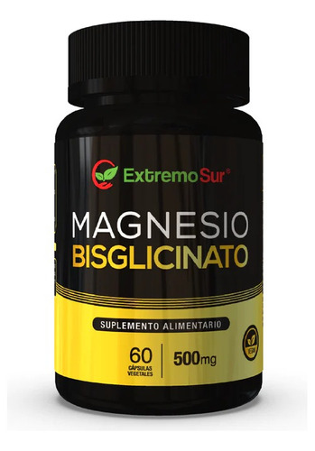 Bisglicinato De Magnesio 500mg 60 Caps Vegetales. Agronewen.