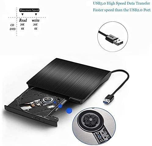 Imagen 2 de 6 de Unidad Cd Externa Usb 3.0 Portátil Cd Dvd