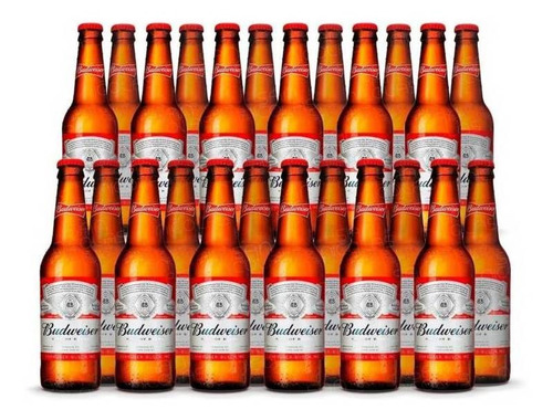 Budweiser Clásica Lager cerveza 355 Ml Pack X24