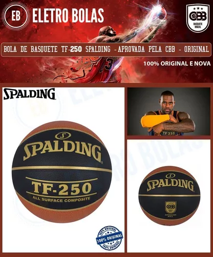 Bola de Basquete Profissional Spalding - TF-250 CBB Microfibra
