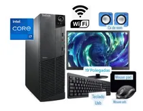 Comprar Cpu Lenovo + Monitor 19' Core I7 8gb Ssd 256gb Win11 Wifi