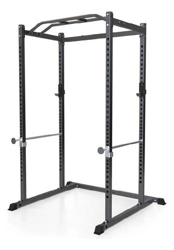 Power Rack Jaula De Potencia Megaline Soporte Regulable Gris Oscuro