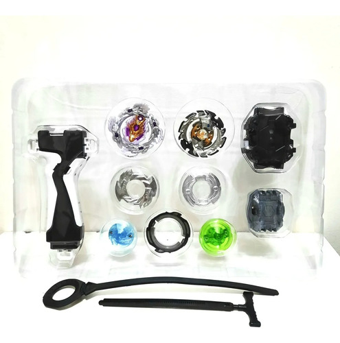 Beyblade Set Batalla Longuinus Vs Forneus. Trompo Metal ! ! Negro