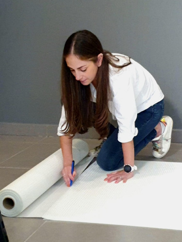 Tapiz Con Textura Kit De Instalacion Repintable Lavable 10m2