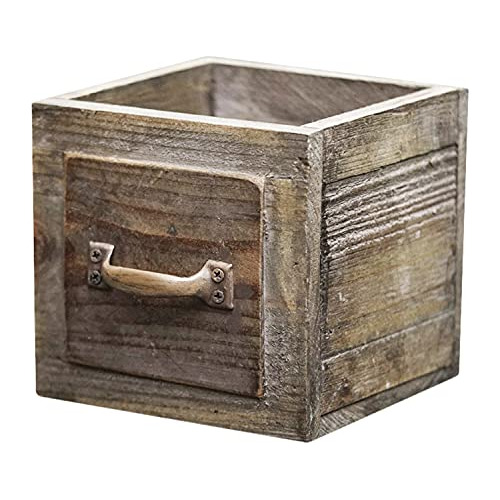 Caja De Madera Estilo Campestre Plantas [1 Cajón] - Ma...