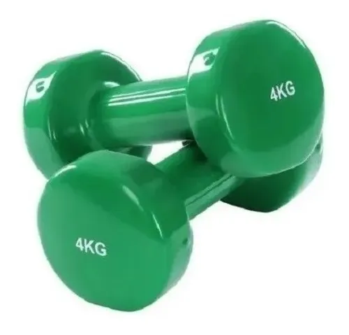 Pesas Mancuernas 4kg Gimnasio Rehabilitación Gym Hierro