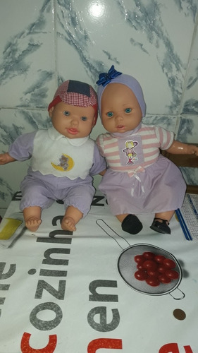 Lote De 2 Boneca Casal Cada Uma Com 50 Centímetros (Usado)