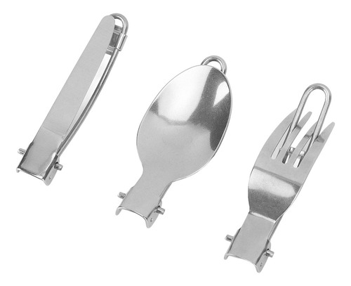 Juego De Cubiertos Reutilizables, Vajilla De Viaje, Plegable