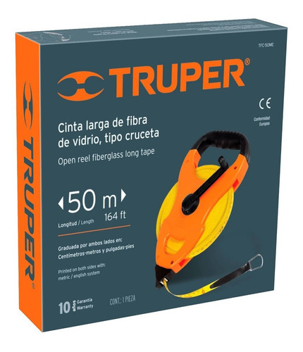 Decametro Fibra De Vidrio 50 Metros - Truper