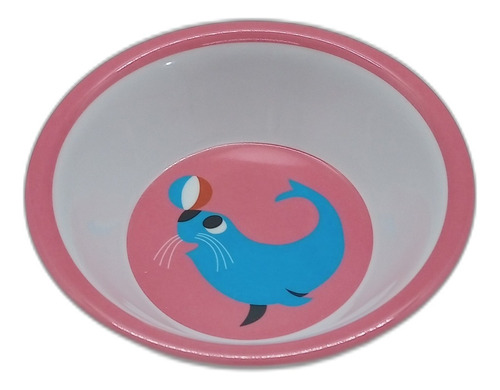 Bowl Infantil Animales Niños Plástico Pettish Online Cg Color Foca