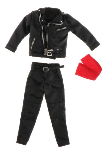 Figura A Escala 1/12, Conjunto De Chaqueta De Cuero Pu,