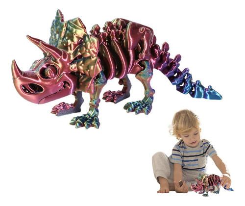 Figura De Dinosaurio Impresa En 3d, Juguete De Dinosaurio